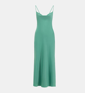 Draped Cowl Neck Midi Dress Draped Cowl Neck Midi Dress