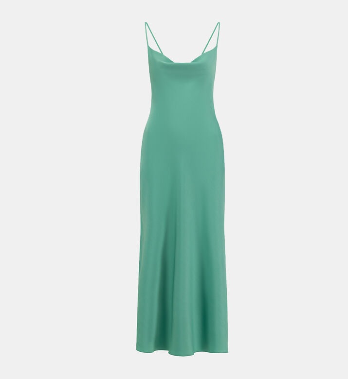 Draped Cowl Neck Midi Dress Draped Cowl Neck Midi Dress