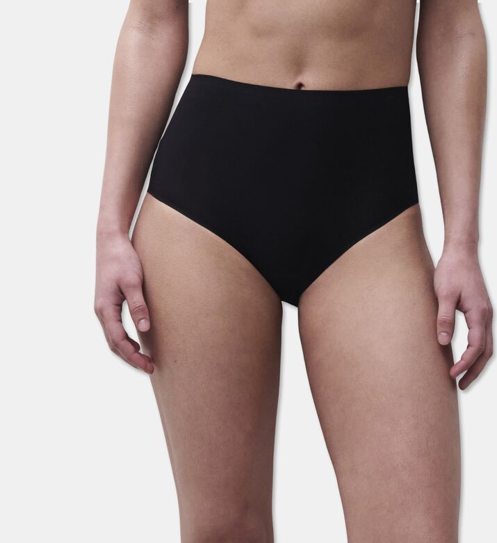 Chantelle High-rise Seamless Edges Full Briefs, Navy, Model View