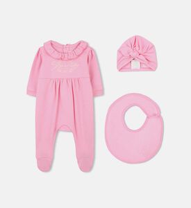 Ruffled Interlock Sleepsuit Set
