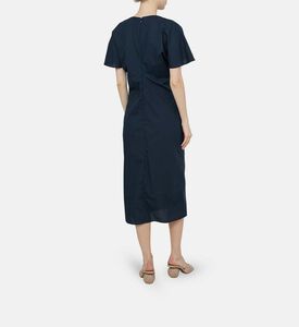 فستان إيلا قطن بطيّات منسدلة