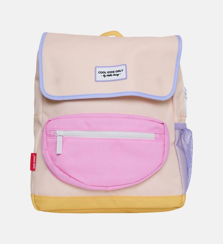 Hello Hossy Mini Candle Zip Pocket Backpack, 30x38x12-cm, Cream, Packshot View