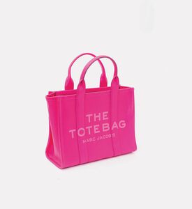 Marc Jacobs The Leather Medium Tote Bag, Dark-pink, Packshot View