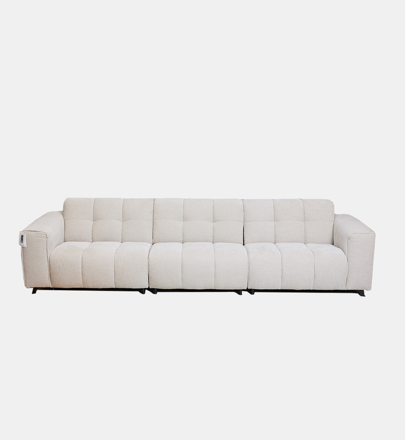 Channel-tufted Three-seats Sofa