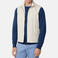 Full-zip Front High-neck Vest