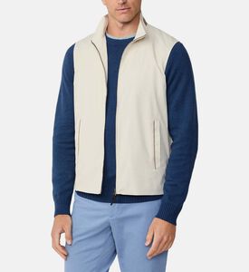 Full-zip Front High-neck Vest