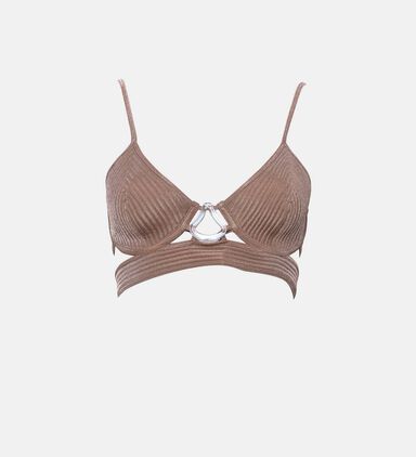 Cassia Hoop Embellished Bikini Top