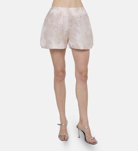 Anouki All-over Metallic Floral Shorts, Model View