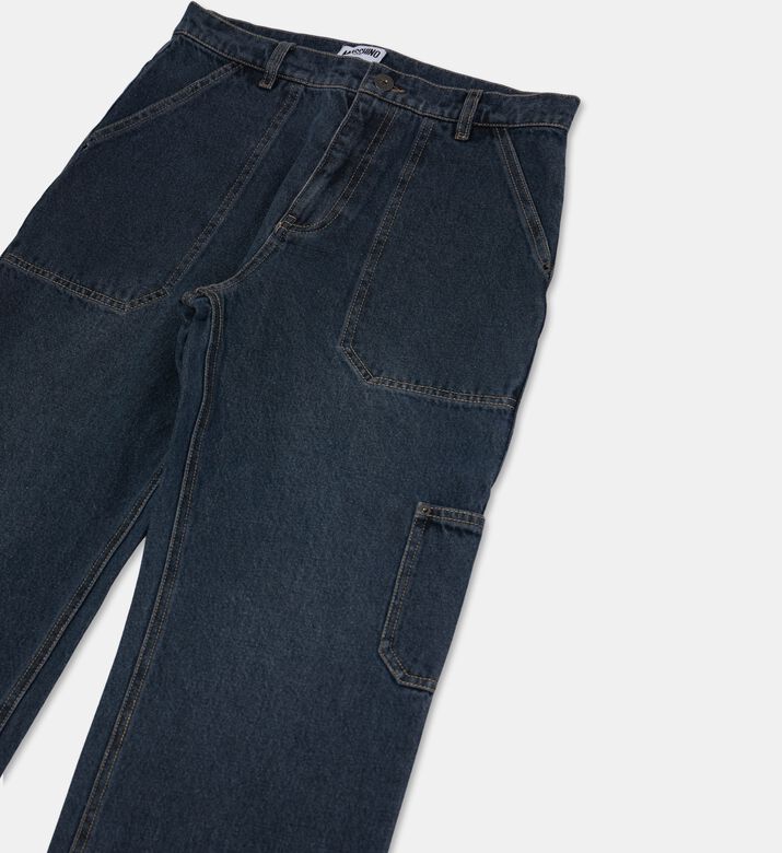 Moschino Kids Utility Pocket Denim Trousers, Packshot View