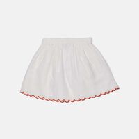 Button Closure Flared Skirt