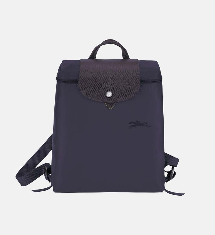 Le Pliage Cowhide Flap Logo Backpack