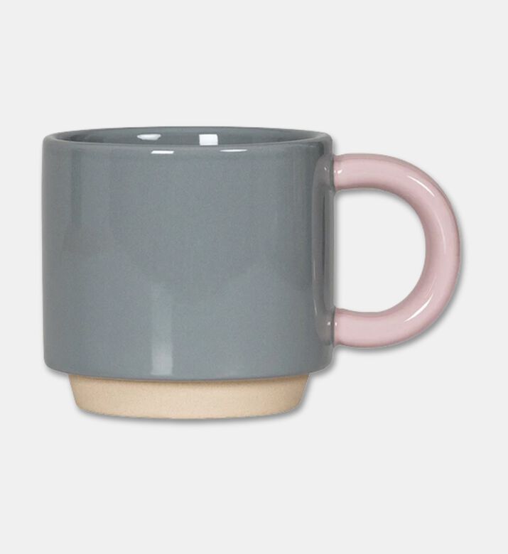 Lund London Space-conscious Stacking Mug, Light-grey, 266-ml, Packshot View