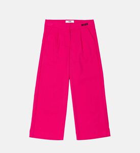 بنطلون فانيلا مطوي للبنات