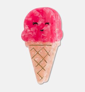 Luciole Et Petit Pois Raspberry Claw Clip, Packshot View