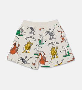Stella McCartney Jersey Graphic-print Shorts, Packshot View