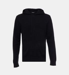 سترة كاشمير بغطاء رأس برباط