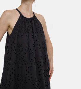 Ribbed Cut-out Halter Mini Dress