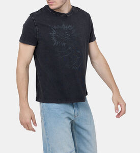 تيشيرت قطن بطبعة غرافيك