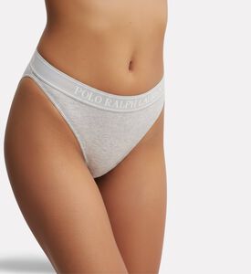 Polo by Ralph Lauren Logo Elastic Waistband High-cut Bottoms, Model View