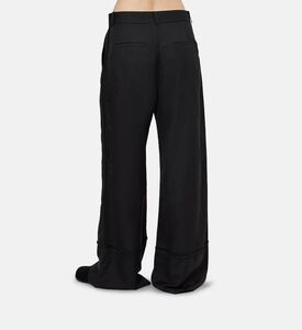 Lace-detail Wide-leg Pants