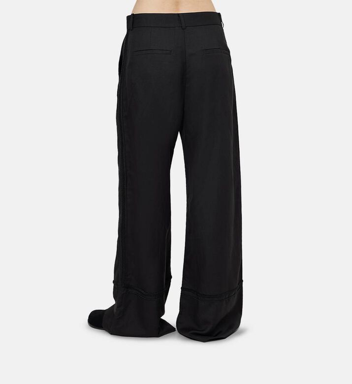 Lace-detail Wide-leg Pants