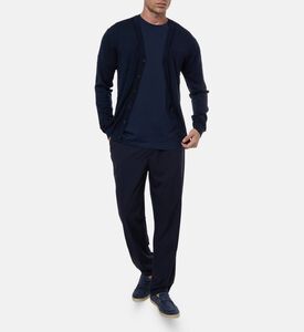 Les Deux Patch Short-sleeve T-shirt, Navy, L, Model View