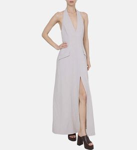 Flared Halter-neck Dress