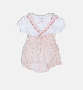 طقم مطرز بأزهار