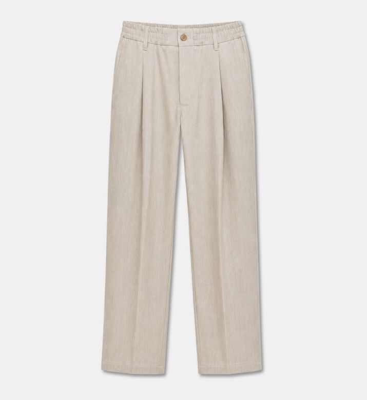 Drykorn Pleats Detail Regular-fit Pants, Olive, 33-32, Packshot View