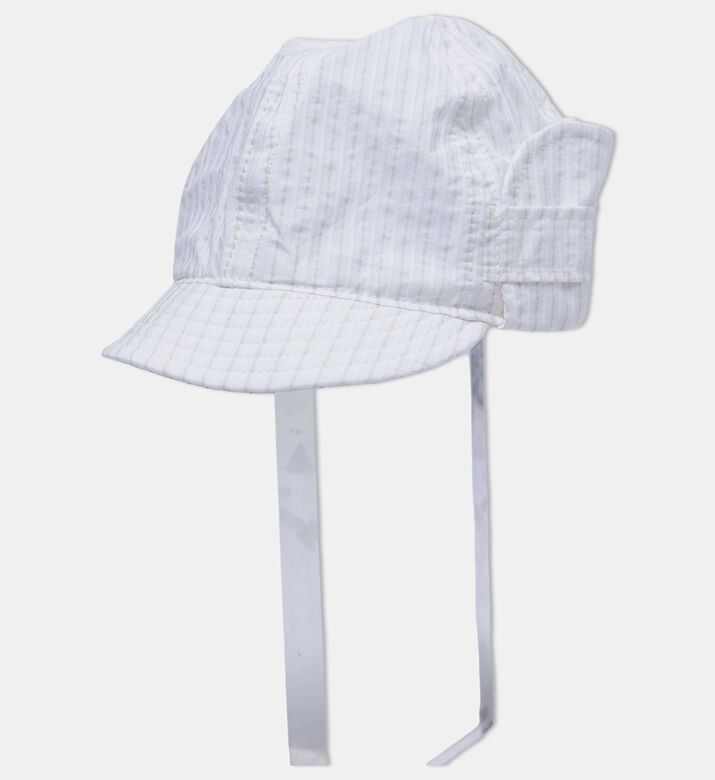 Cotton Striped-print Baby Cap