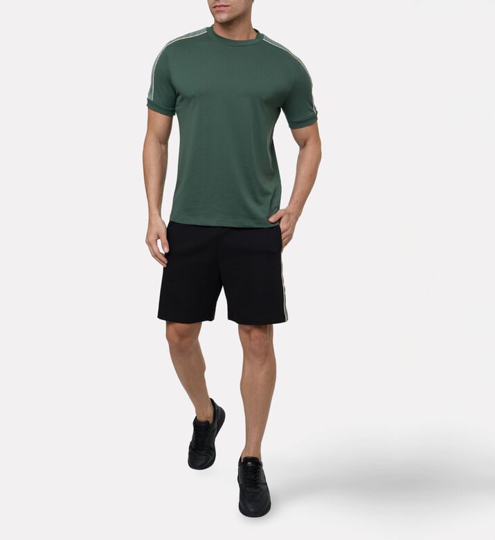 EA7 Cotton-blend Bermuda Shorts, Model View