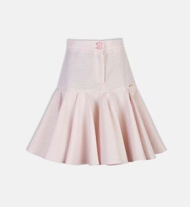 فستان بأكمام قصيرة بإبزيم سلسلة