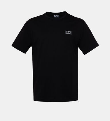 Cotton Logo-label Crewneck T-shirt