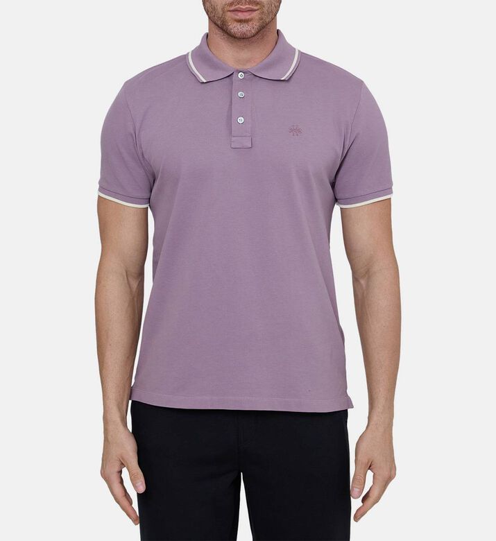 Jacob Cohen, Cotton Contrast Trims Polo Shirt Men Galeries