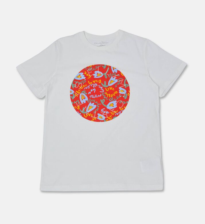 Stella McCartney Circular Floral Graphic T-shirt, Packshot View