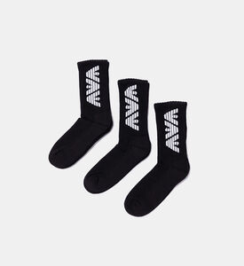 Long Knit Socks 3-pack Set Long Knit Socks 3-pack Set