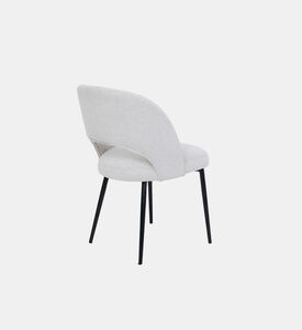 Pure Furniture Dex Metal Legs Dining Chair, Beige, Packshot View