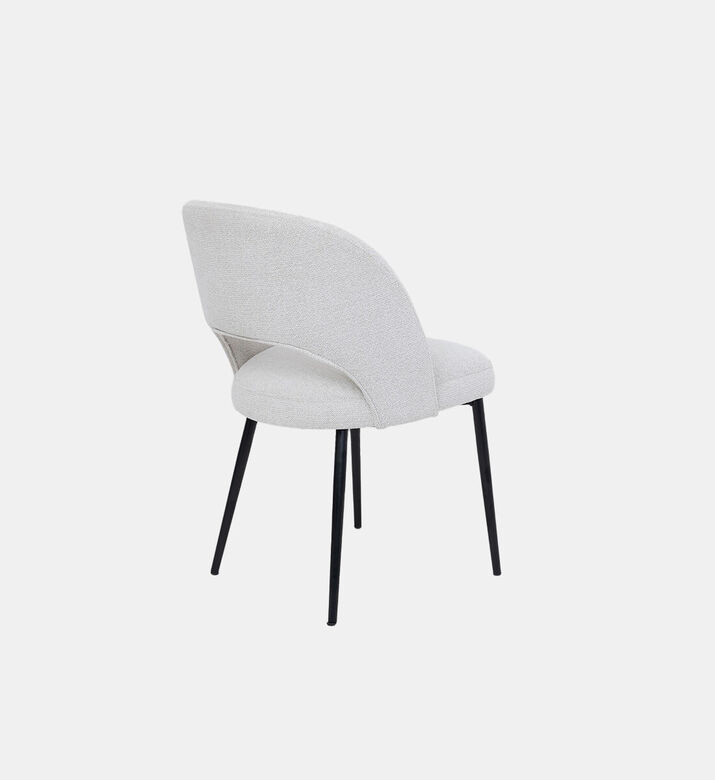 Pure Furniture Dex Metal Legs Dining Chair, Beige, Packshot View