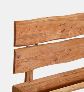 Home Deco and More Jewel Acacia Wood Bed Base, Brown, 120x200x90-cm, Packshot View