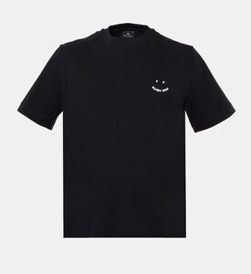 Cotton Smiley Face Logo T-shirt