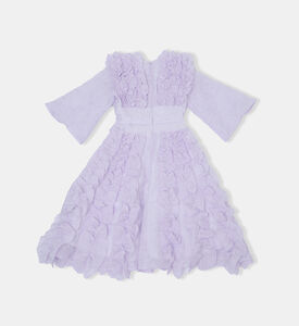 فستان كلاسيكي بأكمام قصيرة