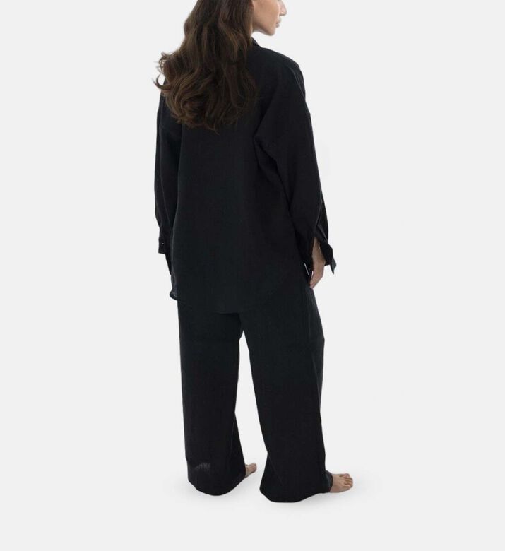 Godalia Paulina 2-piece Shirt Pants Set, Black, S-m, Model View