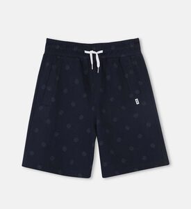 All-over Logo-print Elastic Waistband Shorts