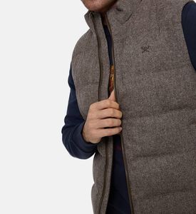 Hackett London Logo-embroidery Padded Sleeveless Vest, Model View