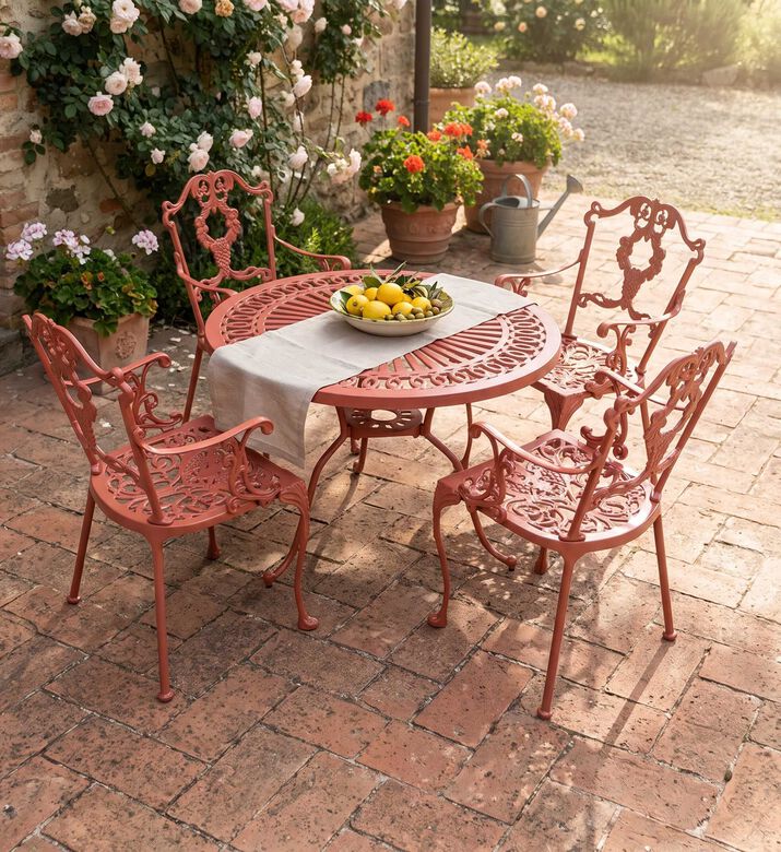 Home Deco and More Bistro 4-chairs Dining Table Set, Packshot View
