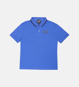 Ea7 Logo Print Cotton Polo Shirt Ea7 Logo Print Cotton Polo Shirt