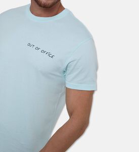 Maison Labiche Out Of Office Embroidered T-shirt, Model View