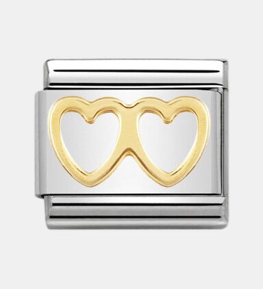 Double Love Heart Charm