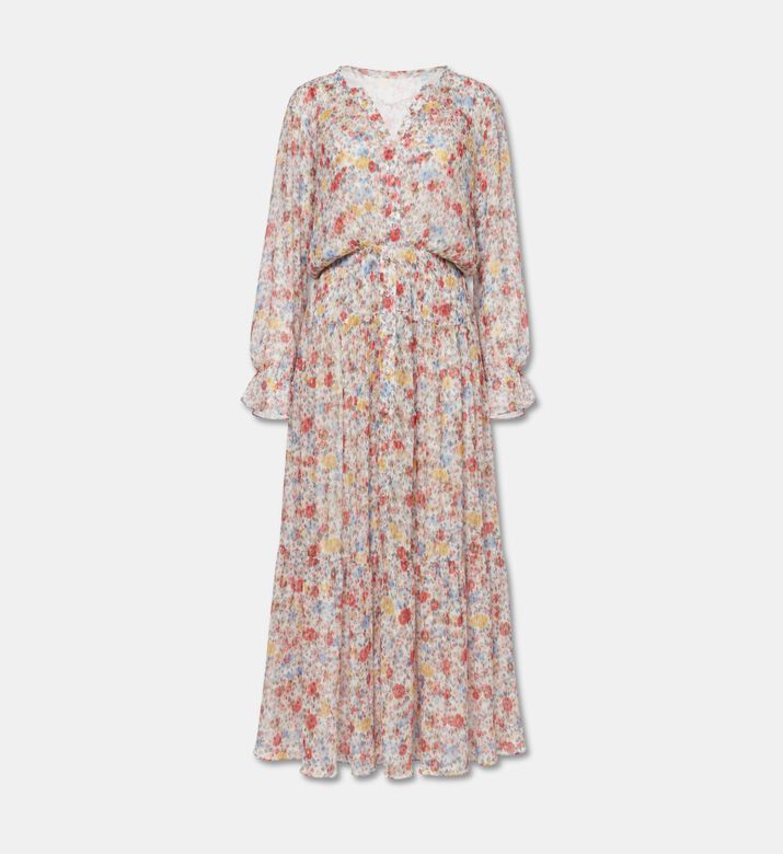 Ganni Georgette Floral Long-sleeve Dress, Packshot View