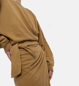 Isabel Marant Tie Knot Long-sleeve Dress, Model View Isabel Marant Tie Knot Long-sleeve Dress, Model View